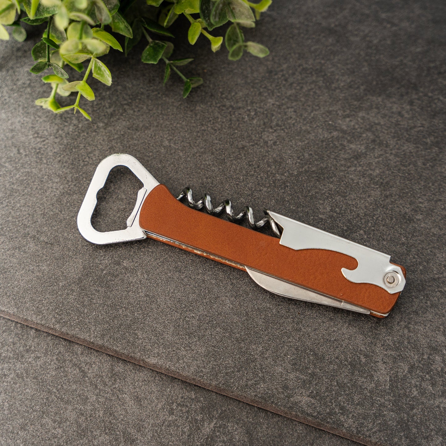 Customized Vegan Leather Wine Openers