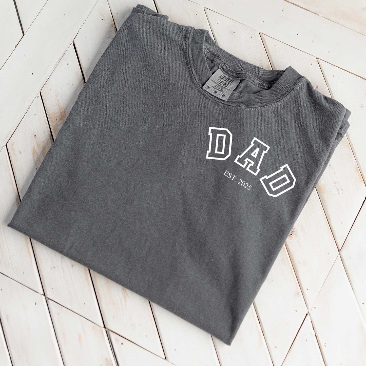 Premium Customized Dad Est.T-Shirt