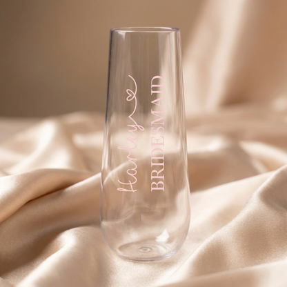 Custom Bridesmaid Champagne Flute - 2/10/2026
