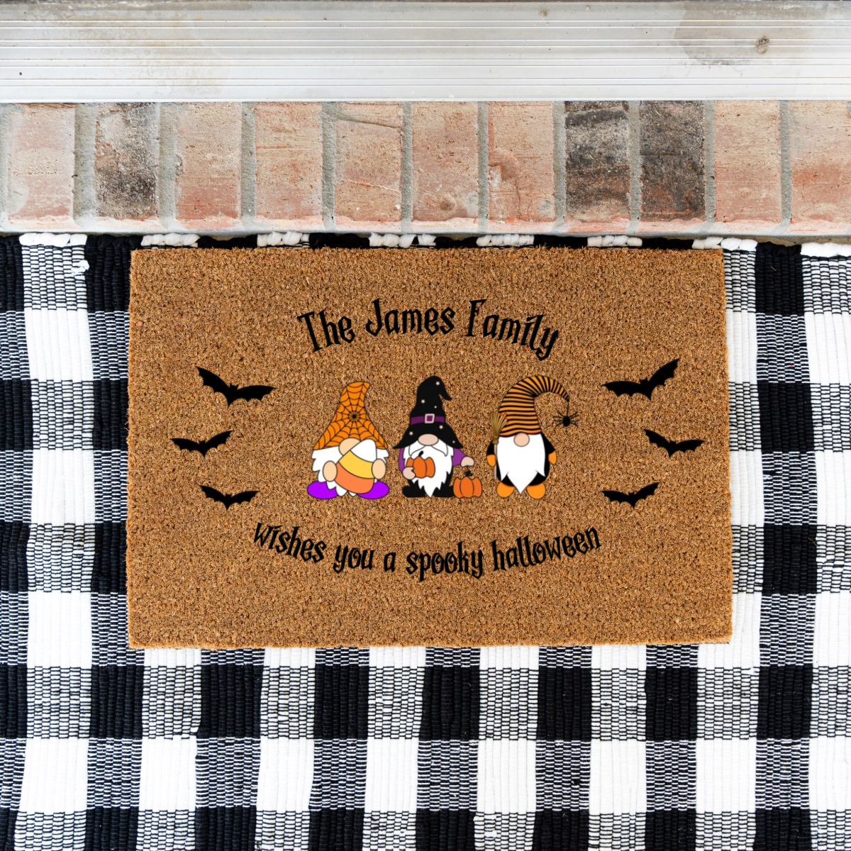 Personalized Halloween Doormats