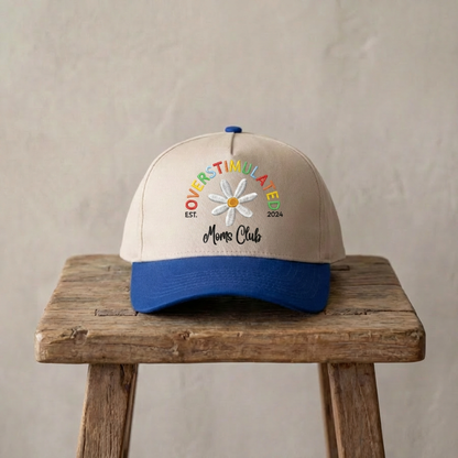 Overstimulated Mom Club Custom Canvas Trucker Hat