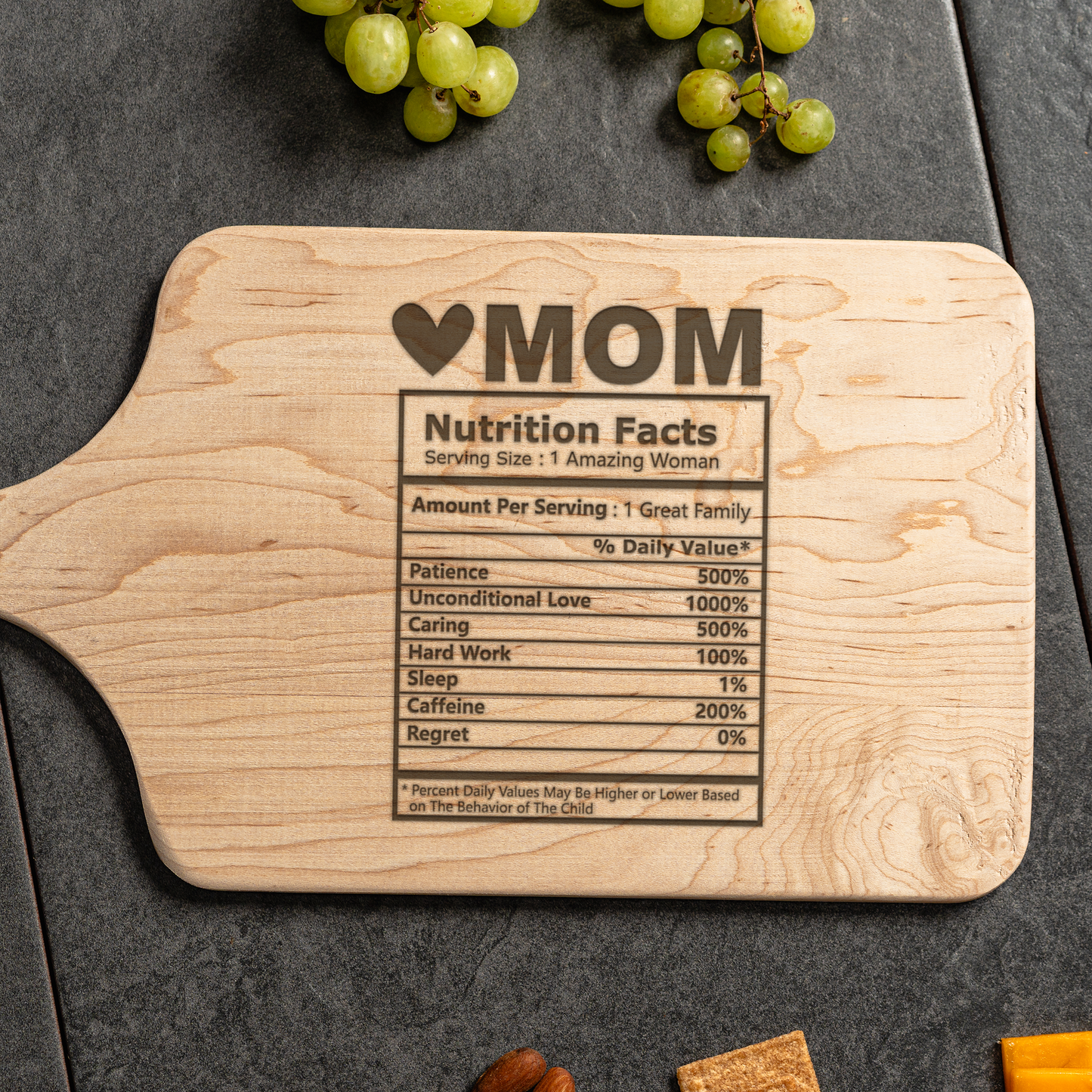 Customized Mother's Day Thin Paddle Serving Boards
