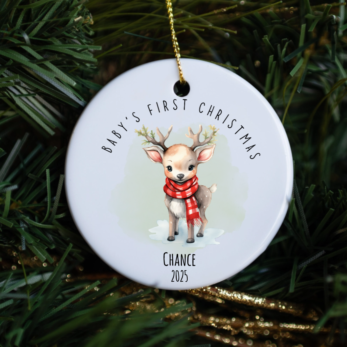 Customized Baby's First Christmas Ornament