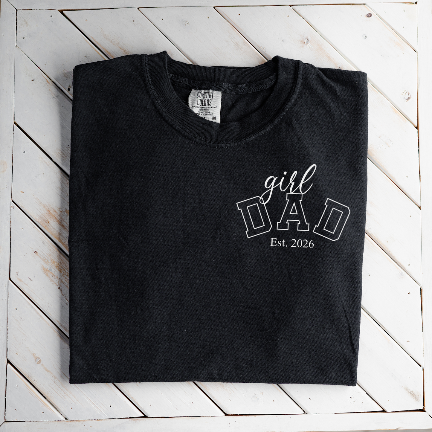 Premium Girl Dad T-Shirt with Custom Est Year
