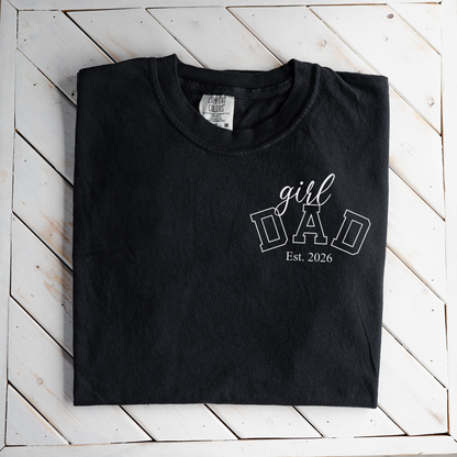 Premium Girl Dad T-Shirt with Custom Est Year