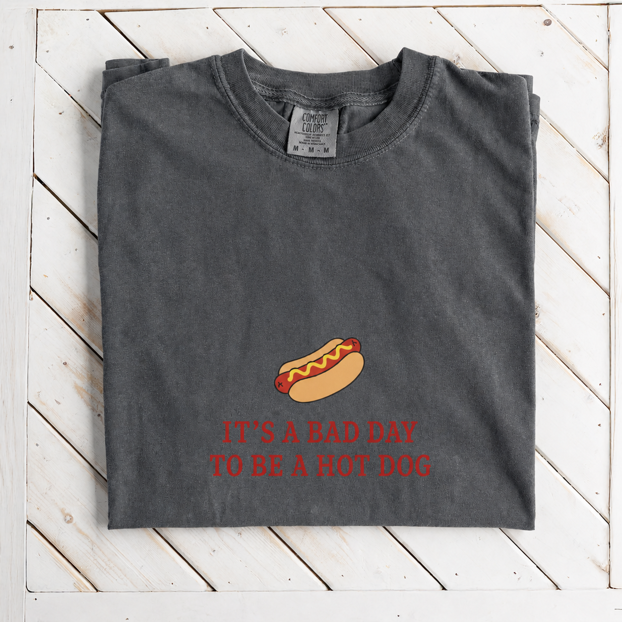 "Bad Day To Be A Hot Dog" 4th of July Premium Tee