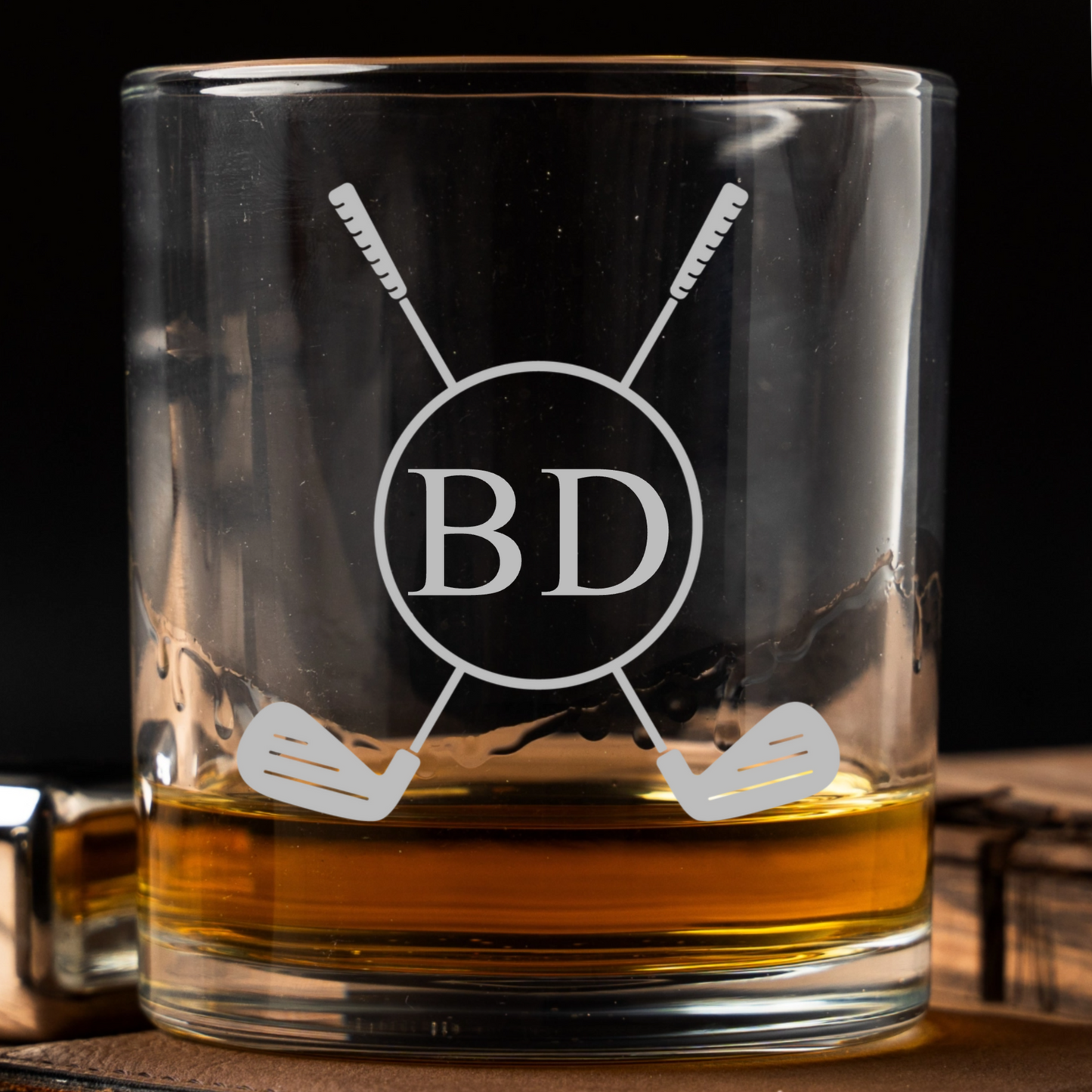 Customized  Golf Lowball Whiskey Glass