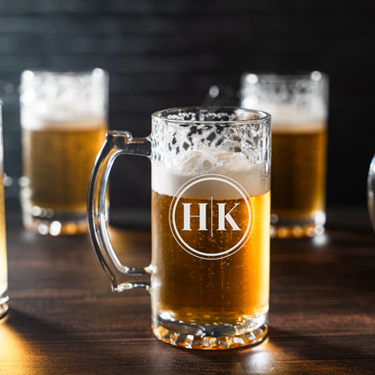 Set of 5 25oz Beer Mugs Groomsmen Gift