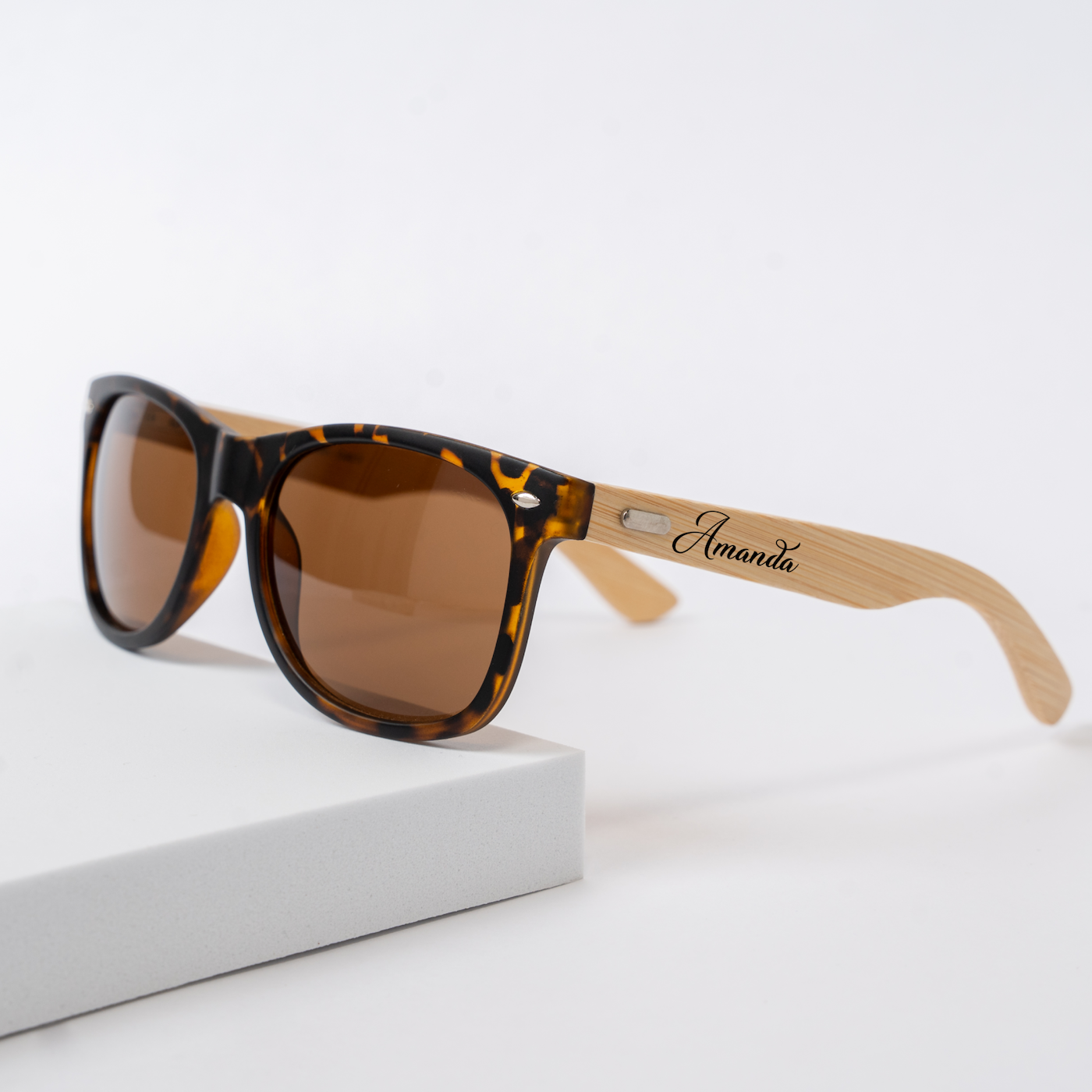 Customized Wayfarer Wood Sunglasses