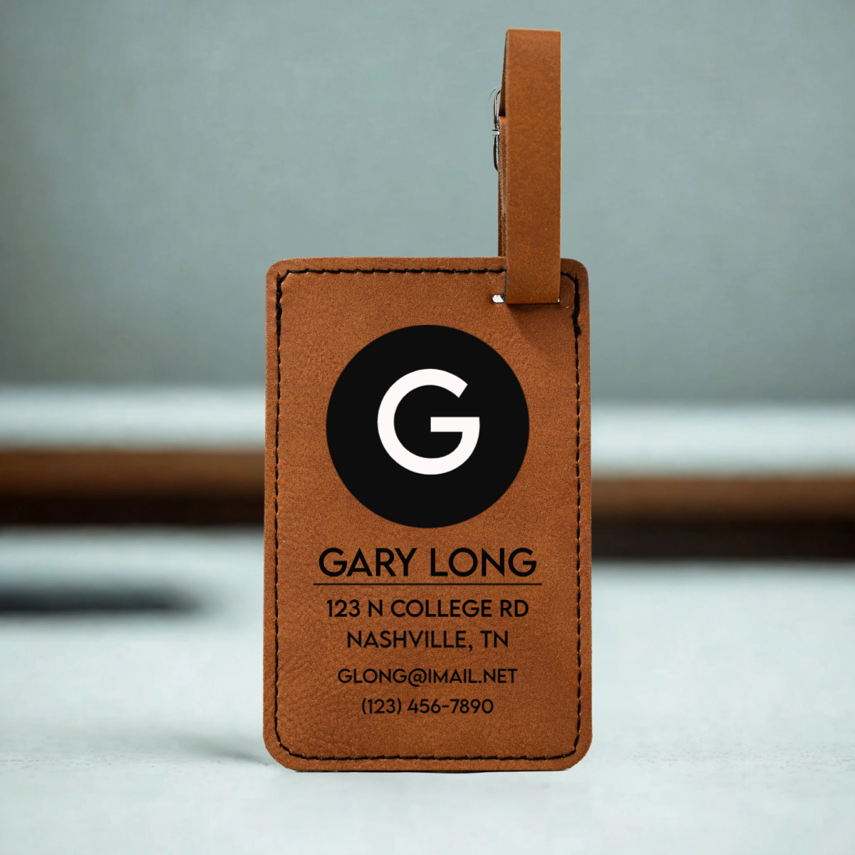 Customized Leather Luggage Tags