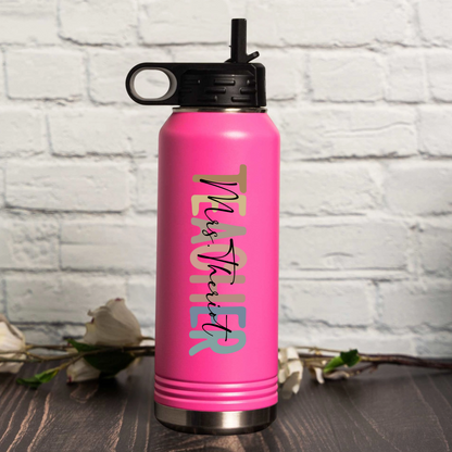 Customized 32oz Teacher Water Bottles