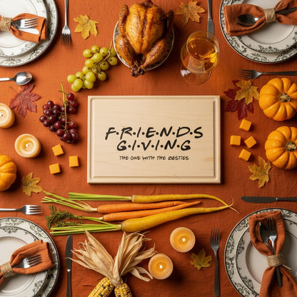 Rectangle Custom Cutting Boards Friendsgiving