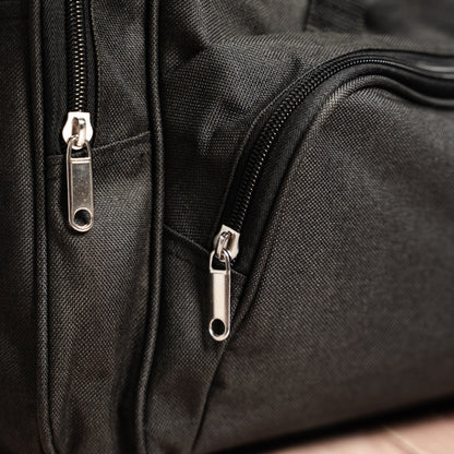 Customized Embroidered Black Duffle Bag