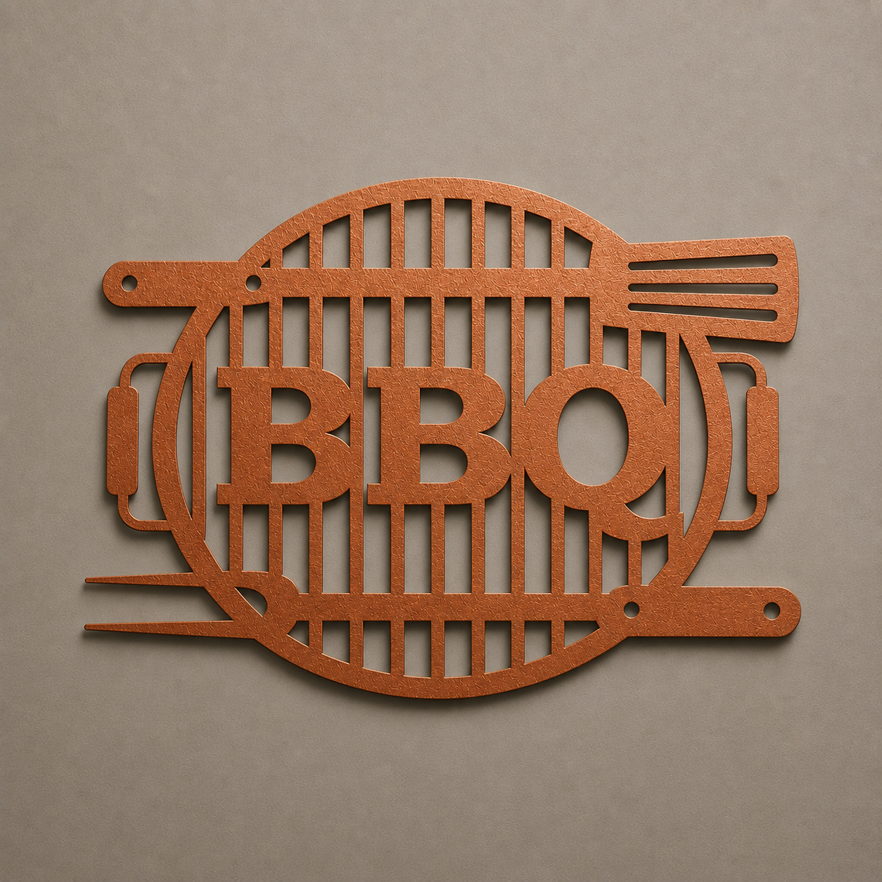 BBQ Grill Metal Sign