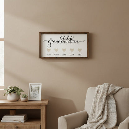 Customized Grandchildren Name Print