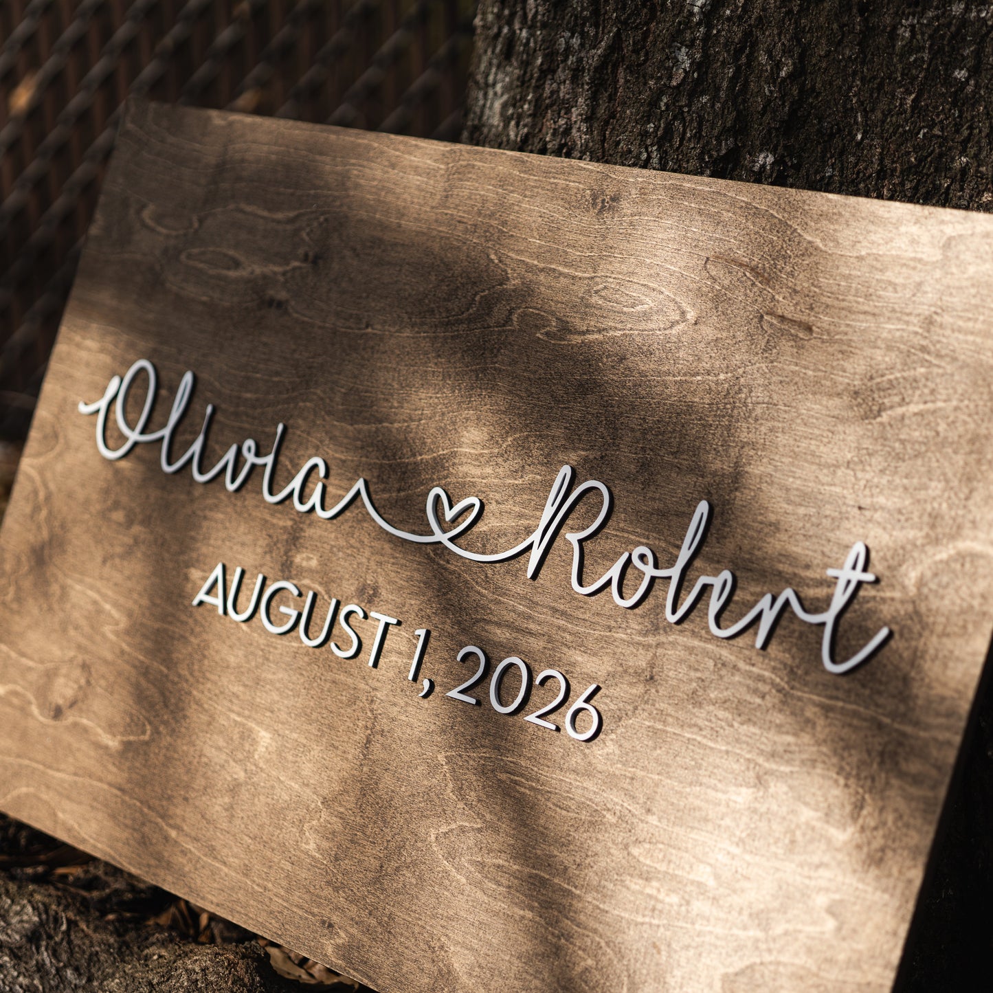 Custom 3D Wedding Welcome Sign