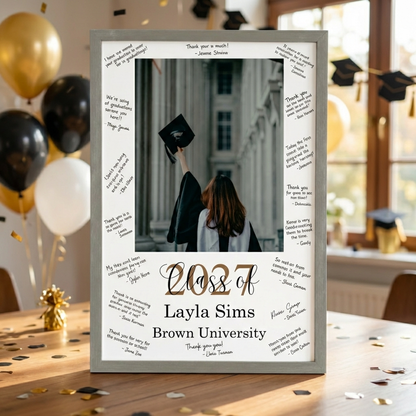 Customized Photo Graduation Guestbook Sign