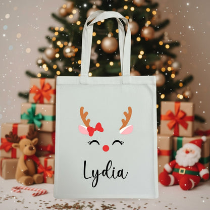 Customized Kids Christmas Tote Bag