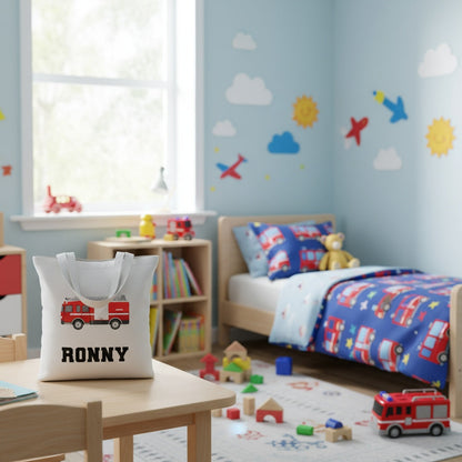 Customized Kids Vehicle Themed Tote Bags