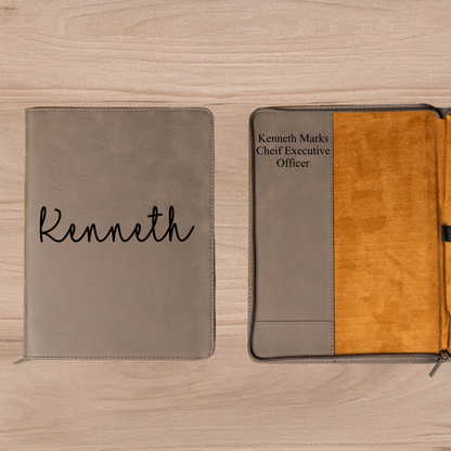Customized Leather Portfolios - Script Designs