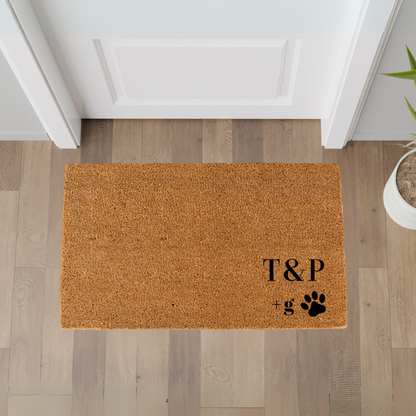 Customized Paw Print Doormats