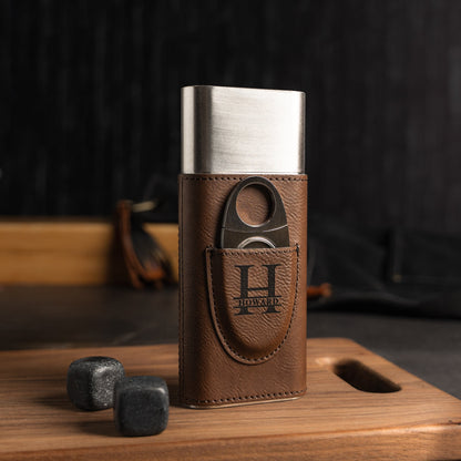 Customized Brown Cigar Holder