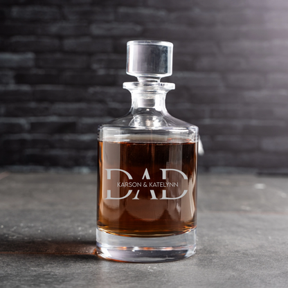 Customized Aberdeen Dad Decanter