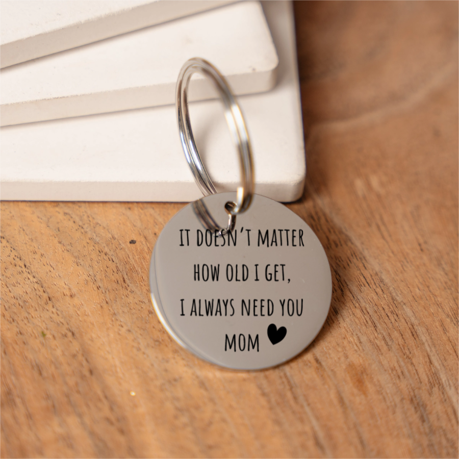 I'll Always Need You Mom Keychain