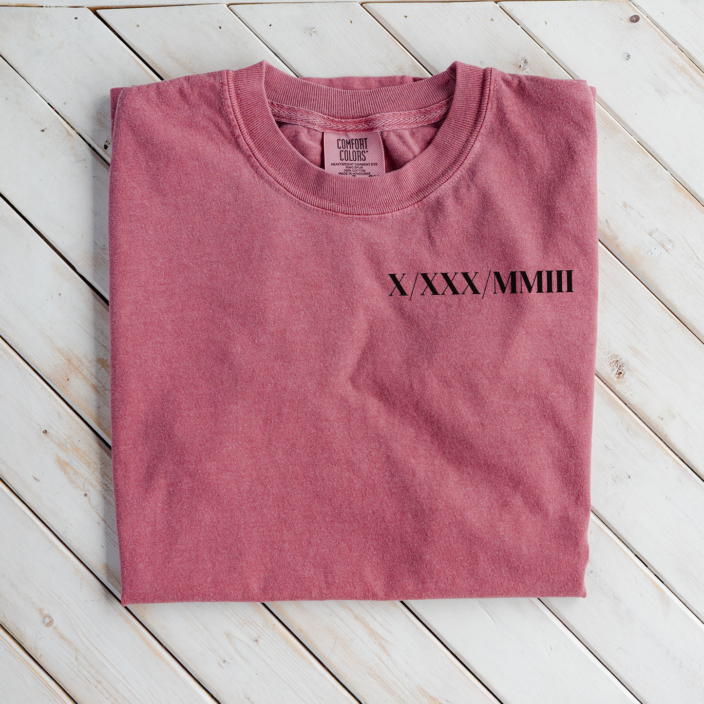 Customized Roman Numeral T-Shirt