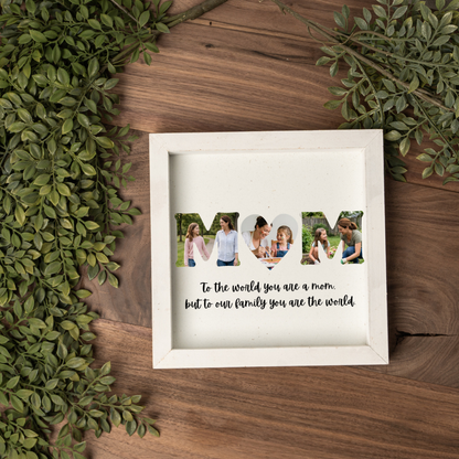 Customized Mom Photo Sign