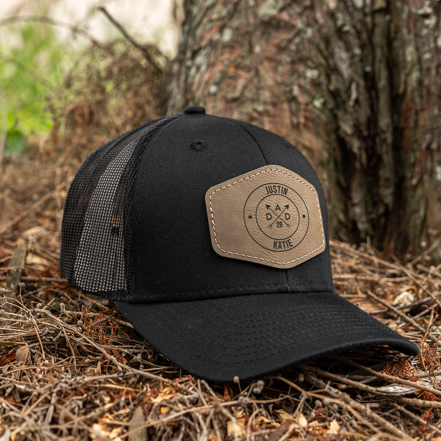 Customized Dad Trucker Hat with Patch