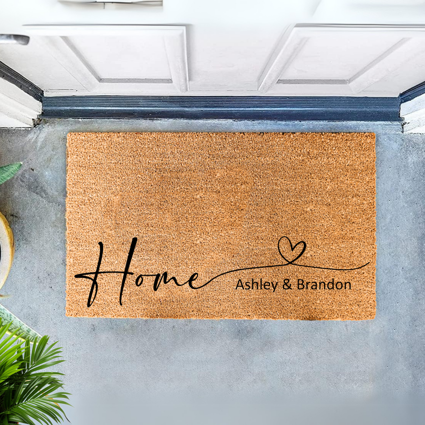 Customized Doormat - Home and Heart