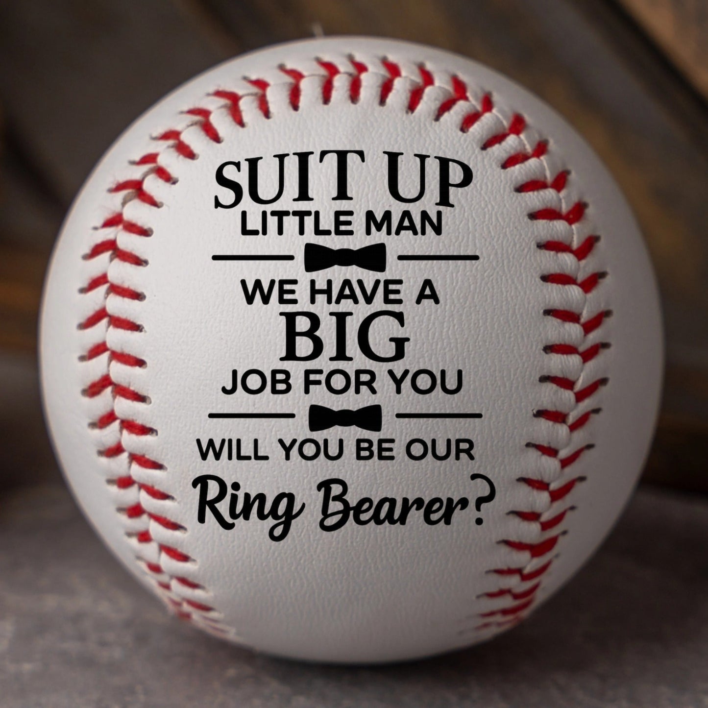 Ring Bearer Proposal Baseball