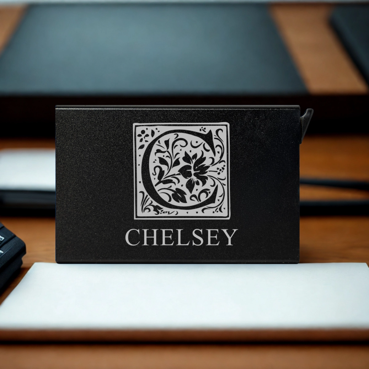Customized Aluminum Card Holder with Release