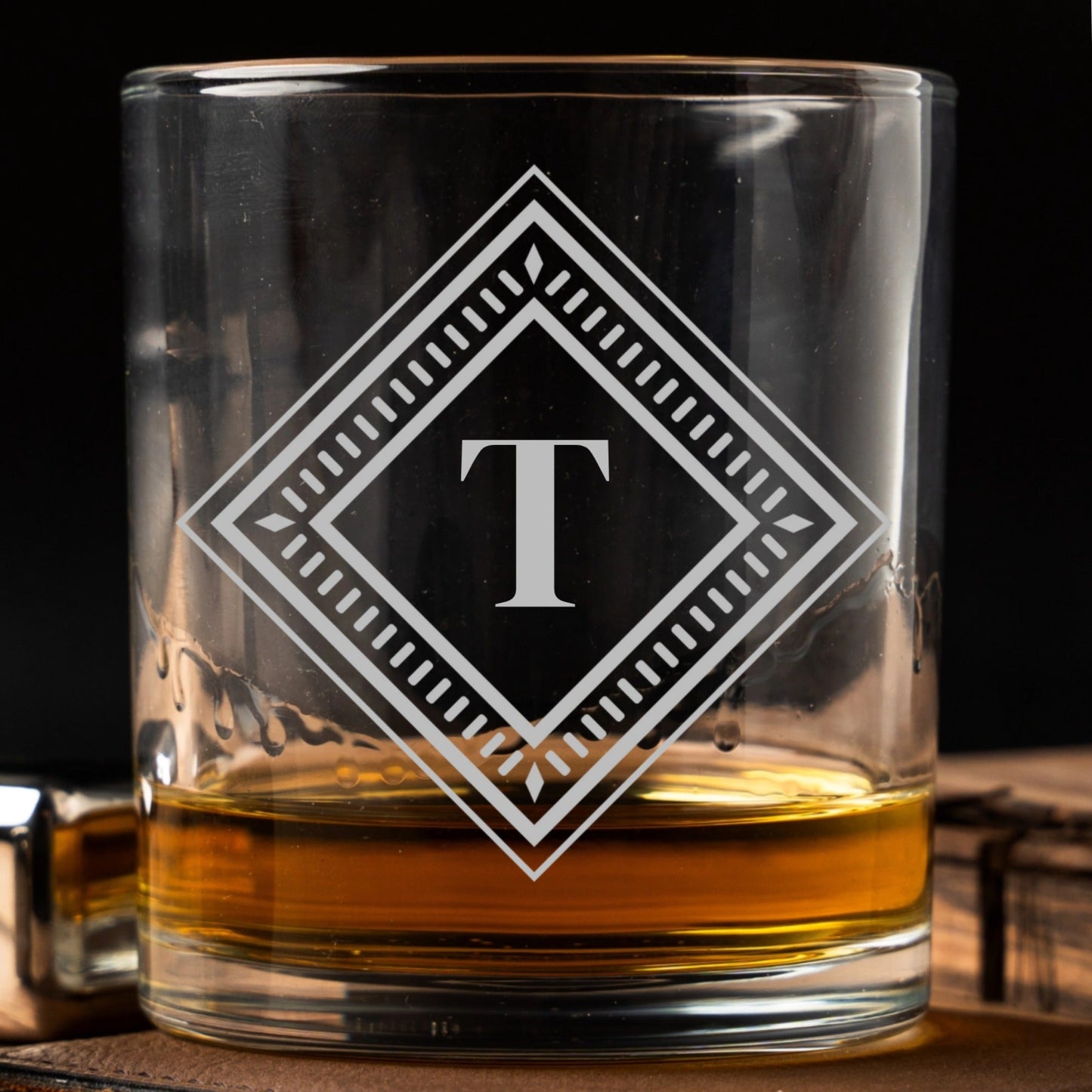 Groomsmen Gift Set of 5 Custom Whiskey Glasses
