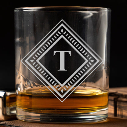 Groomsmen Gift Set of 5 Custom Whiskey Glasses