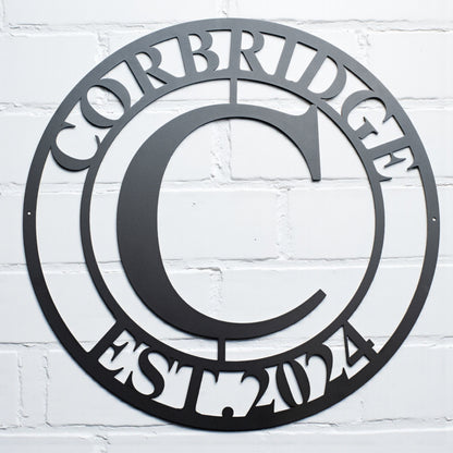 Metal Sign Initial Design