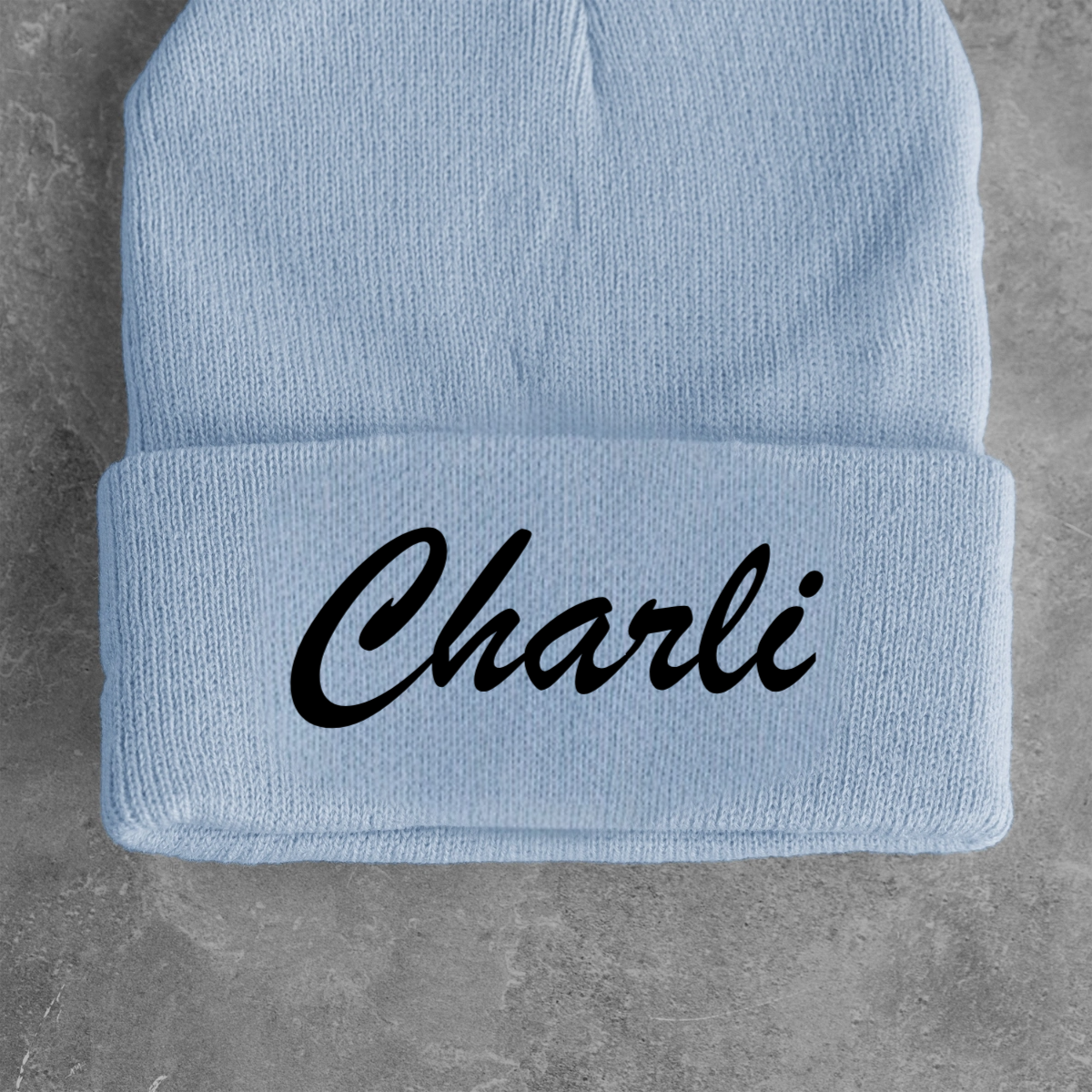 Custom Embroidered Kids Fitted Beanie