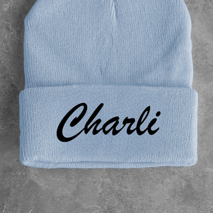 Custom Embroidered Kids Fitted Beanie