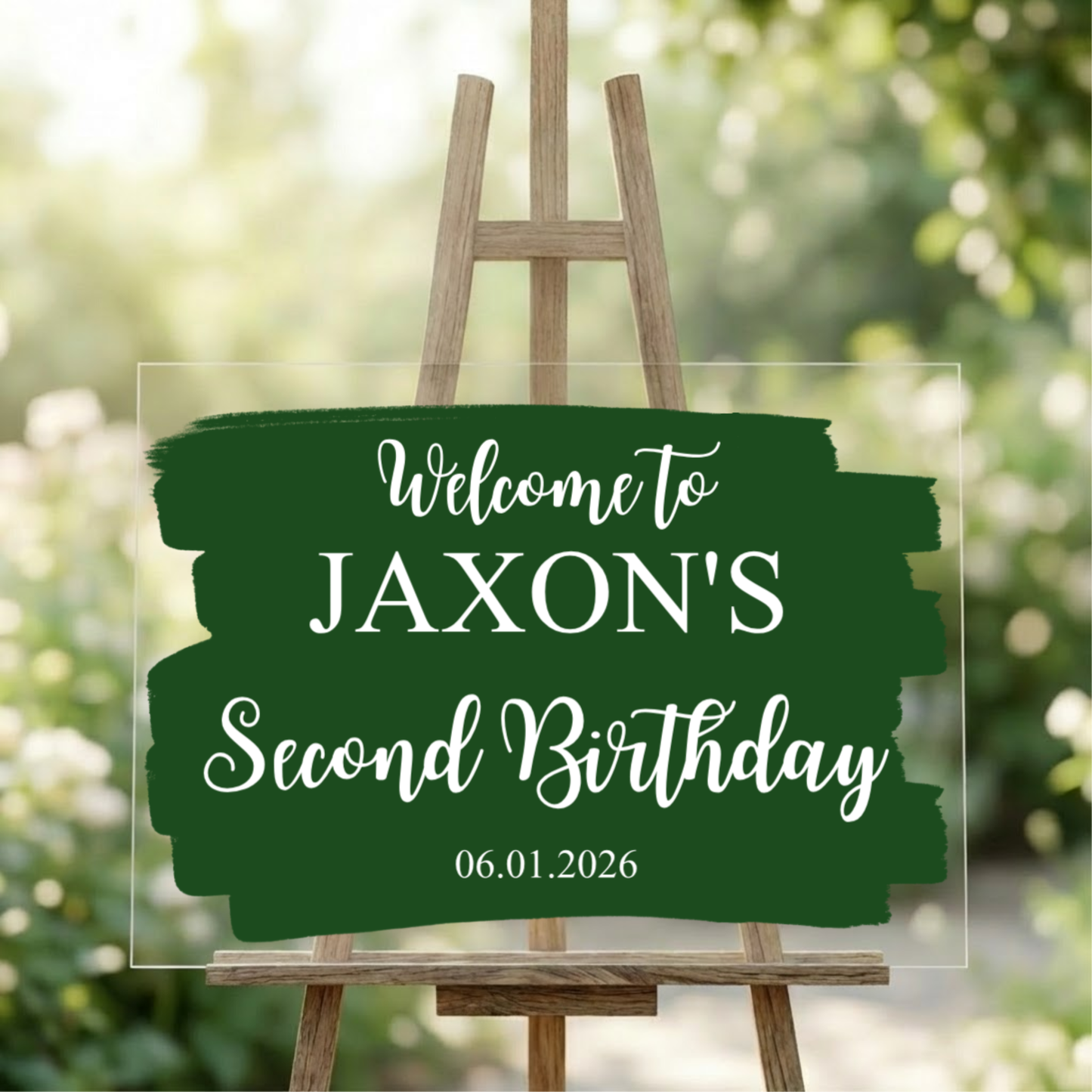 Customized Acrylic Celebration Welcome Sign