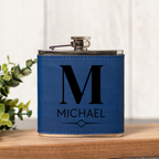 Customized Leather Wrapped Stainless Steel Flasks