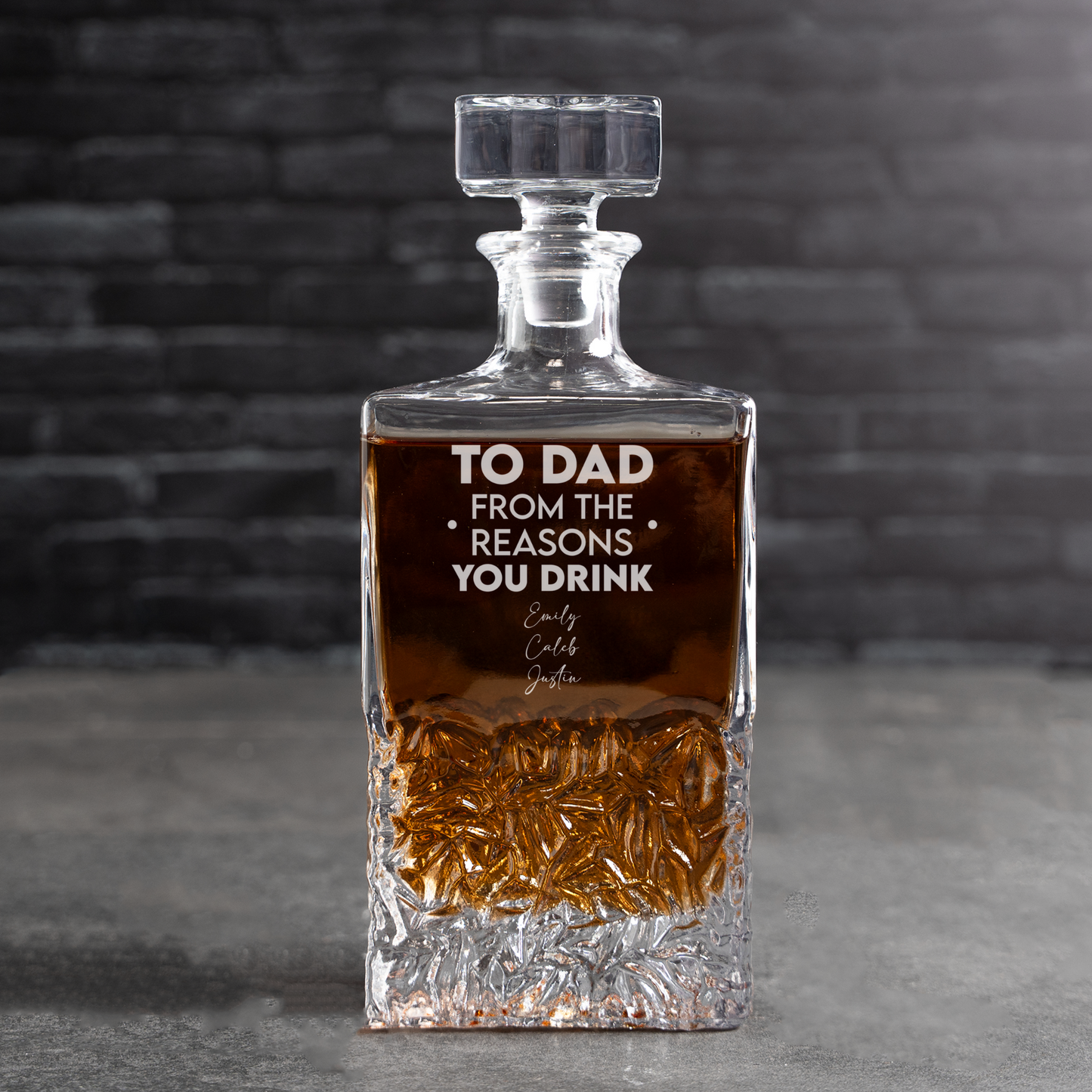 Customized Bradford Decanter Dad