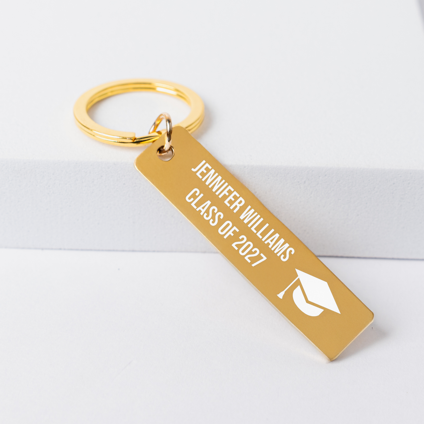 Custom Engraved Rectangle Keychains