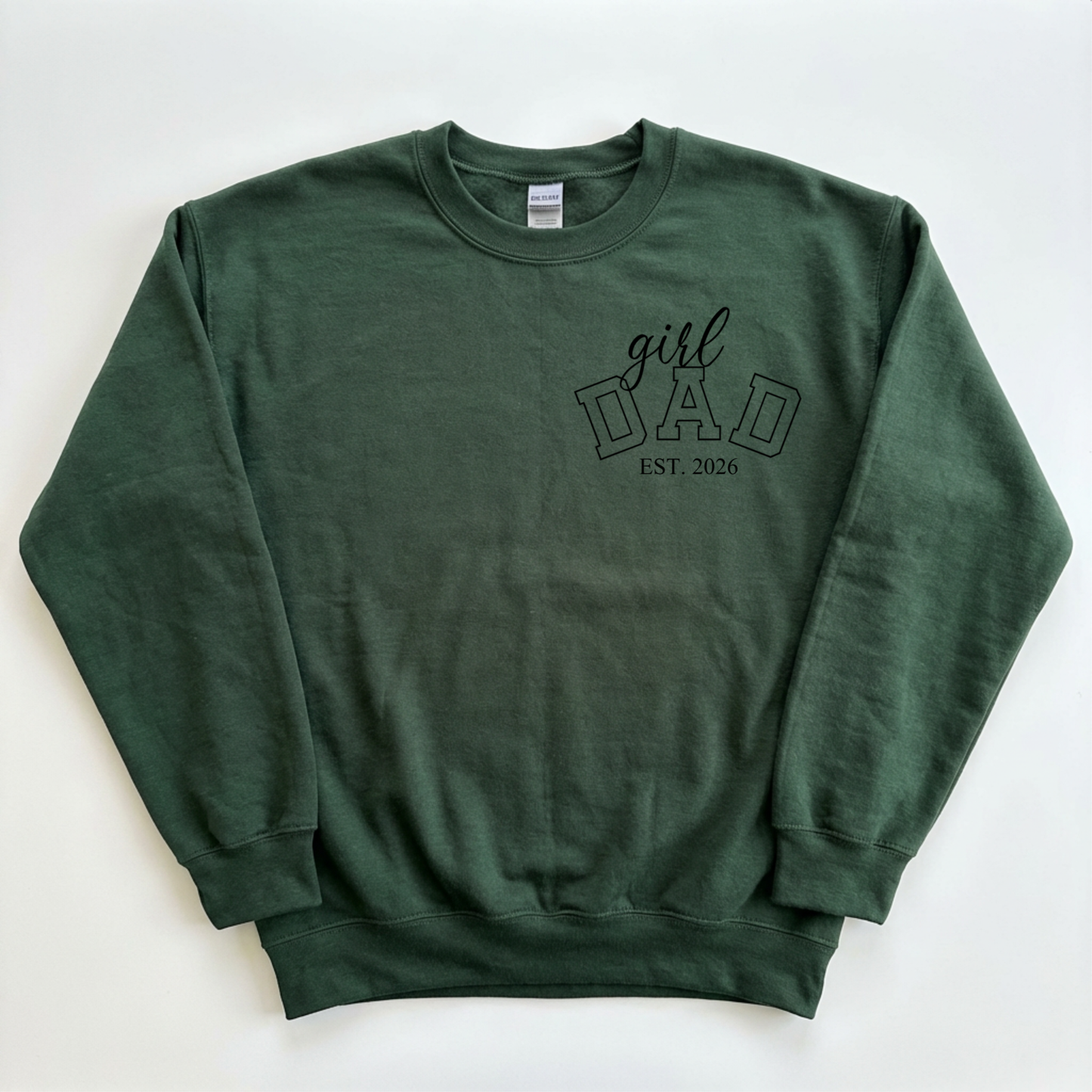 Custom Girl Dad Sweatshirt with Est Year