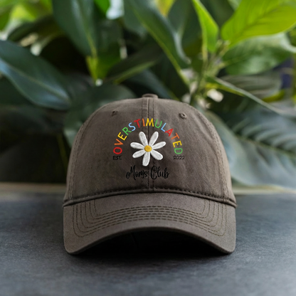 Overstimulated Embroidered Mom Hat