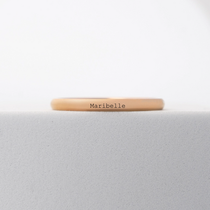 Custom Engraved Stackable Name Rings