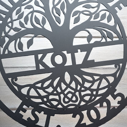 Metal Sign Family Tree