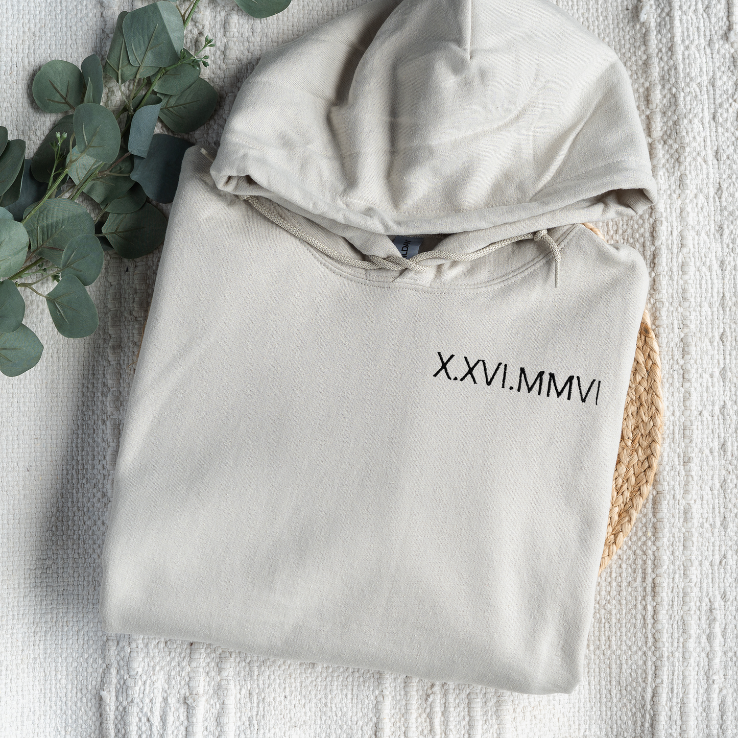 Customized Roman Numeral Hoodie