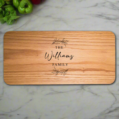 Customized Red Oak Charcuterie Board