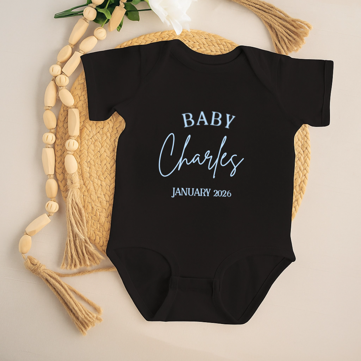 Customized Baby Announcement Onesie